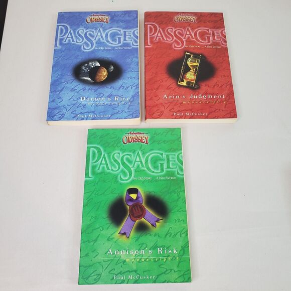 Lot of 3 Adventures in Odyssey Passages Books by Paul McCusker 1 2 3 (1-3) PB - Picture 1 of 7